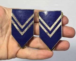 1 Metal and Enamel Military Stripes Pins