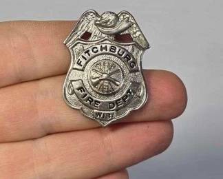 1 Fitchburg Wisconsin Fire Department Badge