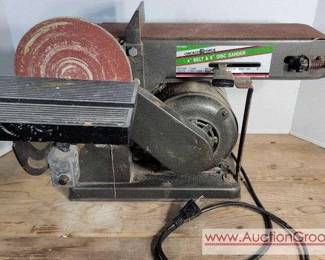 1 Chicago Force 4in belt and 6in Disc Sander