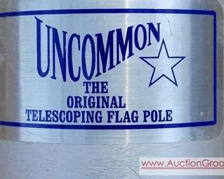 1 UNCOMMON TELESCOPING FLAG POLE.
