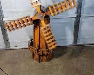 1 Wooden WINDMILL 44 tall