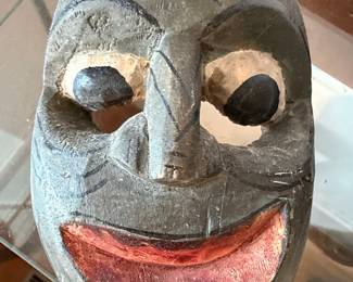Mexican Folk Art Carved Wooden Mask