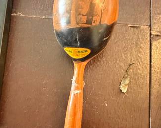 Vintage "TIM DER" Hand Painted Wooden Rattle/Maraca