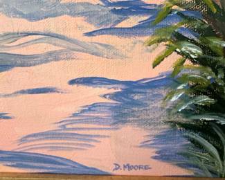 D. Moore Courtyard Painting