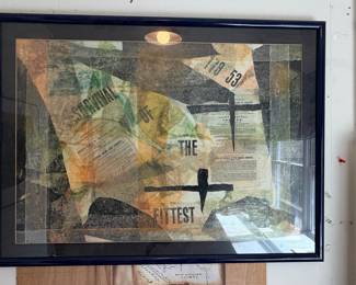 Collage Artwork "Survival of the Fittest"