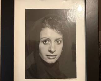 Carson Boone "Woman in Headscarf" Black and White Photograph