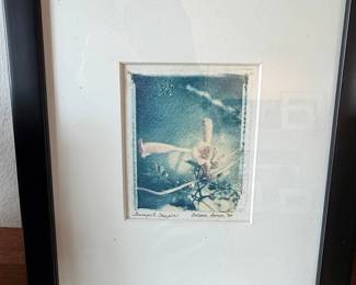 Trumpet Creeper Cyanotype Print by Carson Boone