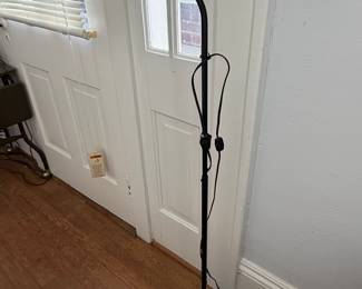 Black Gooseneck Floor Lamp with Cone Shade
