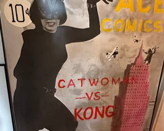 Catwoman vs. Kong Ace Comics Poster by Tim Doyle
