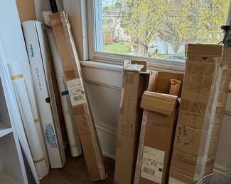 Bemiss-Jason Rainbow Colored Kraft Paper Rolls and Wood Picture Frames