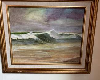 Seascape Oil Painting by G. Booms '76