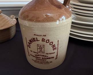 Vintage 1974 Daniel Boone "Pioneer Jug" Kentucky Straight Bourbon Whiskey Jug