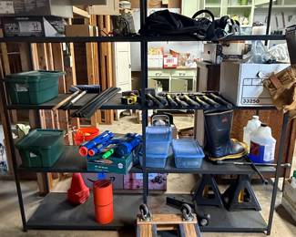 Heavy Duty Metal Garage Shelving Unit with Wheels