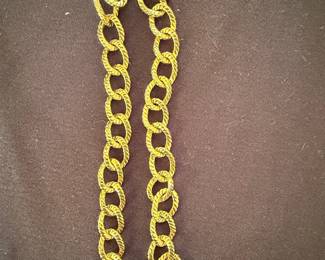 Napier Textured Oval Link Chain Necklace
