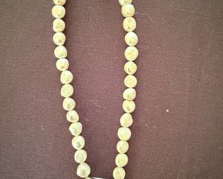 Baroque Freshwater Pearl Necklace with Ornate Clasp
