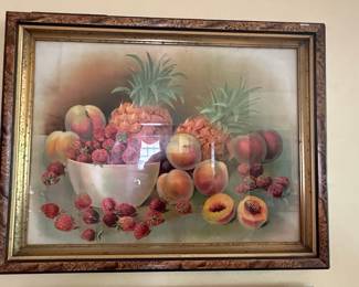 Vintage Fruit Still Life Painting