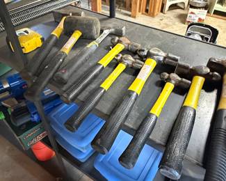 Assorted Hammers and Mallets, including Nupla and potentially others