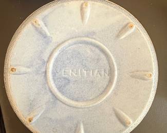 Roseville "Venetian" Blue Stoneware Mixing Bowl