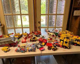 Playmobil Construction Vehicles and Figures Lot