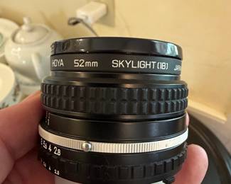Nikon Nikkor 50mm f/1.8 Series E Manual Focus Lens with Hoya 52mm Skylight (1B) Filter