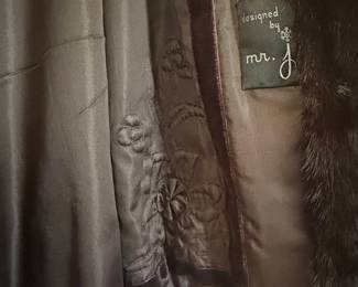 Vintage Mink Fur Coat Designed By Mr. J