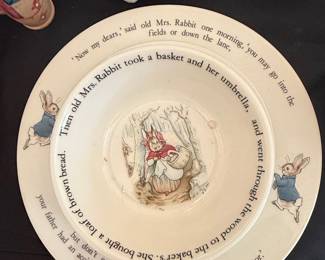 Wedgwood Peter Rabbit "The Tale of Peter Rabbit" 3-Piece Nursery Set