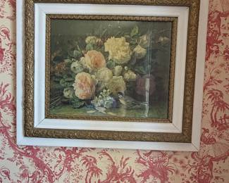 Vintage "Fragrance in Bloom" Floral Still Life Print by Jean-Baptiste Robie