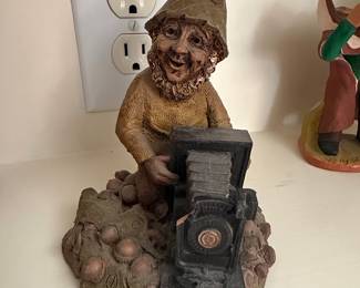 Tom Clark Gnome with Vintage Camera Figurine