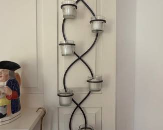 Wrought Iron Spiral Candle Sconce