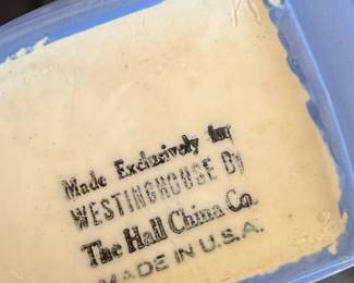 Westinghouse Hall China Co. "Ribbed" Refrigerator Dish
