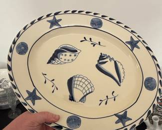 Davis Designs "Seashells" Oval Platter