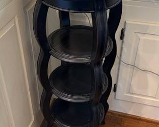 Black 3-Tier Accent Table