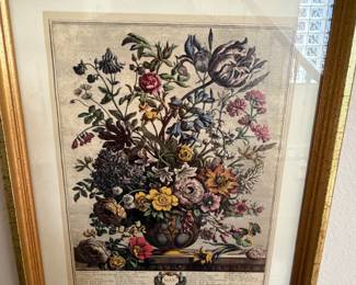 Framed Floral Print 