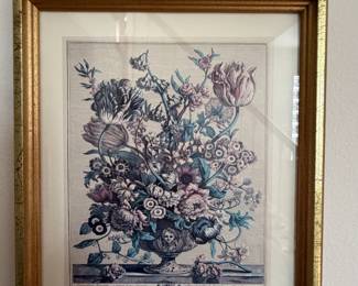 Framed Floral Print 