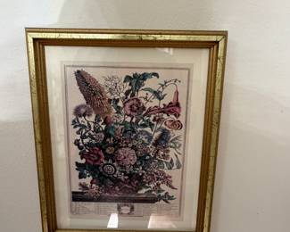 Framed Floral Print 