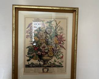 Framed Floral Print 