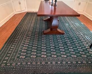 Green Bokhara Carpet 