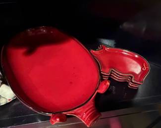 Porcelain Pig Plates