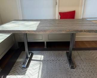 Distressed Barnwood Table, Maker Hearthwoods 