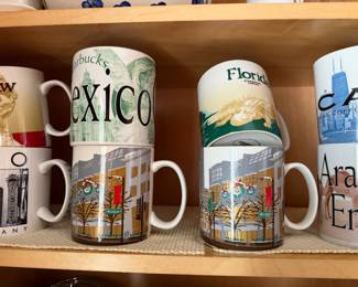 Large Collection of Starbuck Coffee Cups