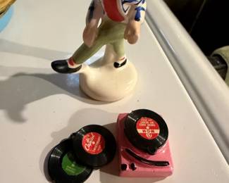 Porcelain Lady with Record Player