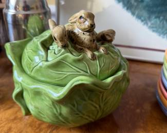 Rabbits on a Head of Cabbage