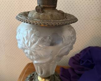 Hurricane Lamp, no shade found yet