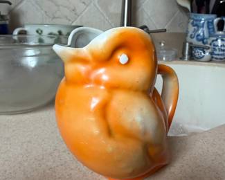 Sevres Orange Bird Cremer