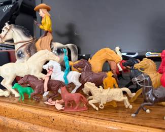Collection of Horse Cowboy Toys
