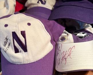 Northwestern signed hats