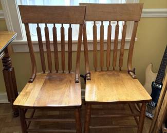 Set of Six Dining Room Chairs, Farmhouse Traditional Chairs