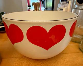 Vintage Kaj Franck Arabia Finel Enamel Heart Bowl