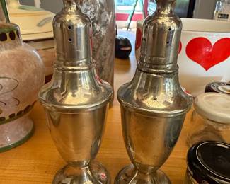 W.E.B. Pewter Weighted Salt and Pepper Shakers