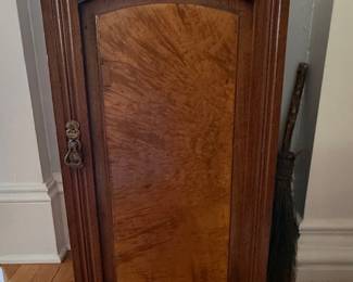 Antique Walnut and Burl Walnut Cabinet